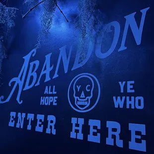 the sign for abandon
