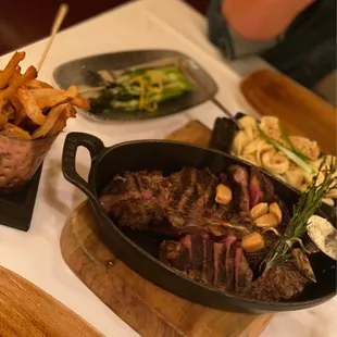 28-oz Porterhouse for Two* Grilled Colossal Asparagus Truffle Macaroni &amp; Cheese