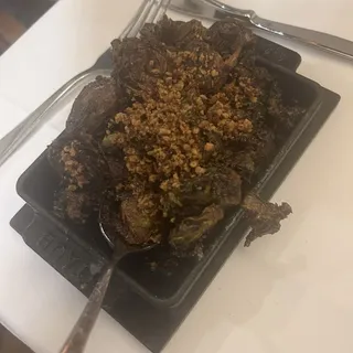 Hot Honey-Bourbon Brussels Sprouts