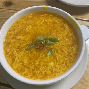 Egg drop soup was so delicious and gave me the warm and fuzzies