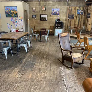 the inside of a coffee shop