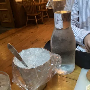 Water and ice refills