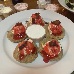 Fried green tomatoes.  Awesome!