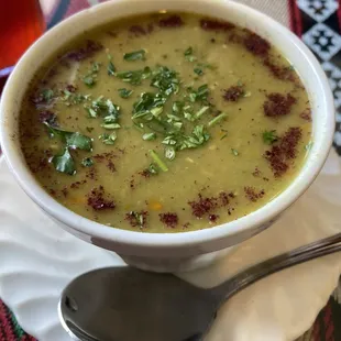 Cup of Lentil Soup (if this is the cup size, the bowl must be enormous!)