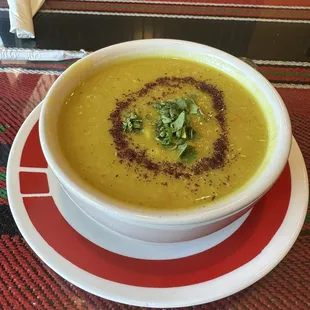 Lentil soup side