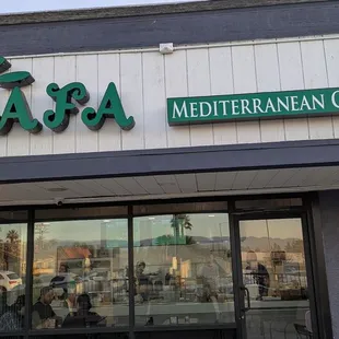 Front of Yafa Mediterranean cuisine