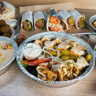 Family catering meal