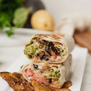 Falafel Deluxe Wrap