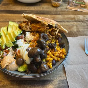 a plate of food on a table