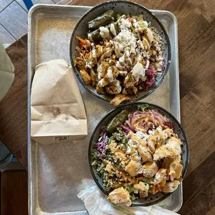 Chicken Yafo Shawarma Bowls