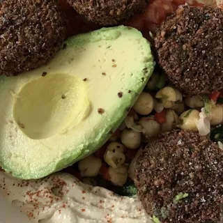 Chickpea Roasted Red Pepper Salad Individual Cold Side