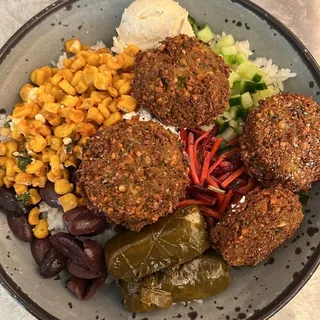 Hummus Falafel Kids Plate
