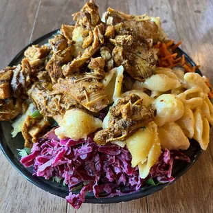 BYOB with Chicken Shawarma, Cauliflower, and Mac &amp; Cheese