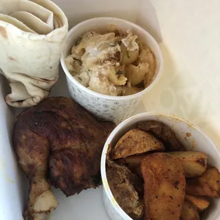 1/4 Rotisserie Chicken 2 Mezzes