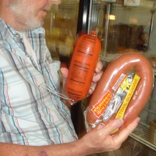 Trail bologna in chubb &amp; sausage forms