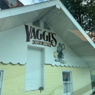 the front of the building