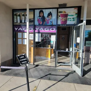 Front of the location of the best pitaya bowl in LB.