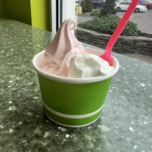 Strawberry and White Peach.