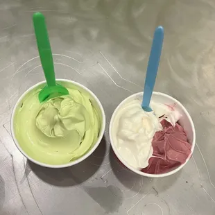 Pistachio (my favorite!) &amp; White Peach/Black Raspberry