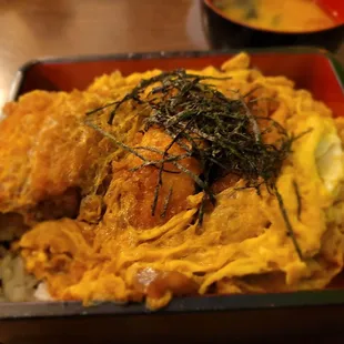 Dinner@Yagura Restaurant; 5/31/2023. I enjoy ordering this Chicken Katsu Jyu Donburi, so tasty &amp; yummy!Omg, I ate all da rice.Oink 2me! Lol!