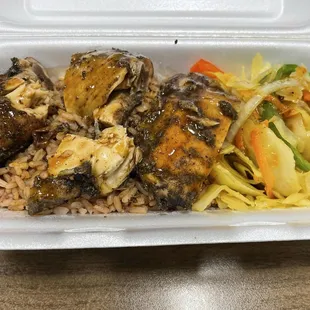 Jerk chicken lunch