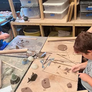 Busy working away with clay! What do you say?!