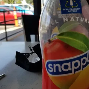 Chillaxin view with a cool Snapple