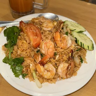 My favorite dish Shrimp Fried Rice Thai Style