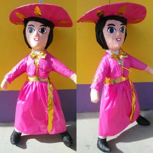 Custom made Pinatas, Today we made a Pink Charrita