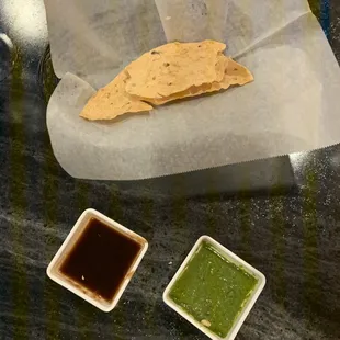 Lentil chips appetizers