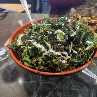 Fried spinach 'chat' appetizer...Serves 4-5!