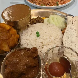 Lamb thali