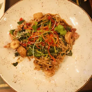 Lobster garlic noodles