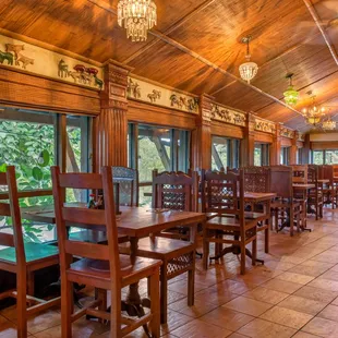 the dining area