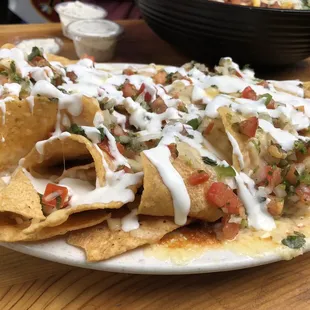 Nachos are a solid option.