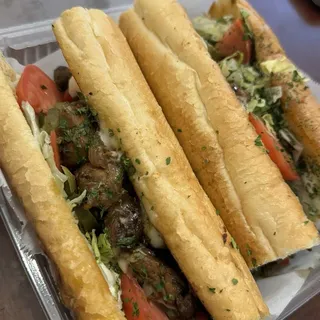 Chicken Yakamein Po Boy