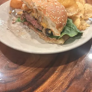 Steak burger was amazing!