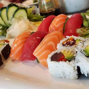 a variety of sushi