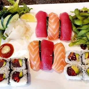 sushi, sushi and sashimi, sashimi, food