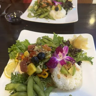 Spicy Hawaiian poke bowl