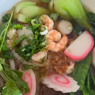 Seafood udon
