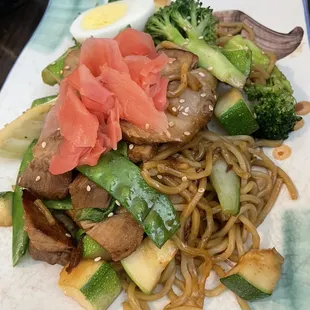 Pork yakisoba