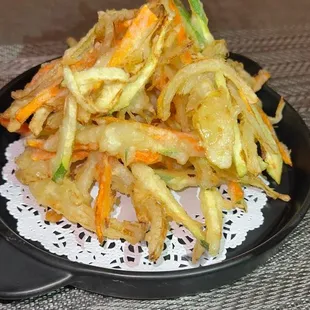 a plate of food on a table