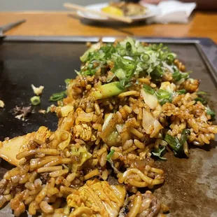 Sobameshi- mix of fried noodles and rice