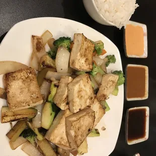 Hibachi tofu special