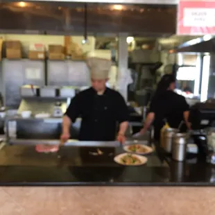 Hibachi Grill is specialty here!