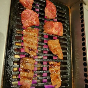 Wagyu kalbi and tenderloin