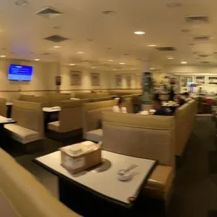 the inside of a restaurant