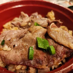 A5 Wagyu Ribeye with SPAM Garlic Rice Bowl