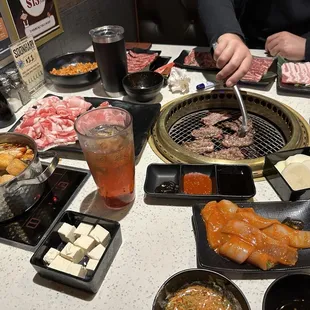 All you can eat meats/hotpot